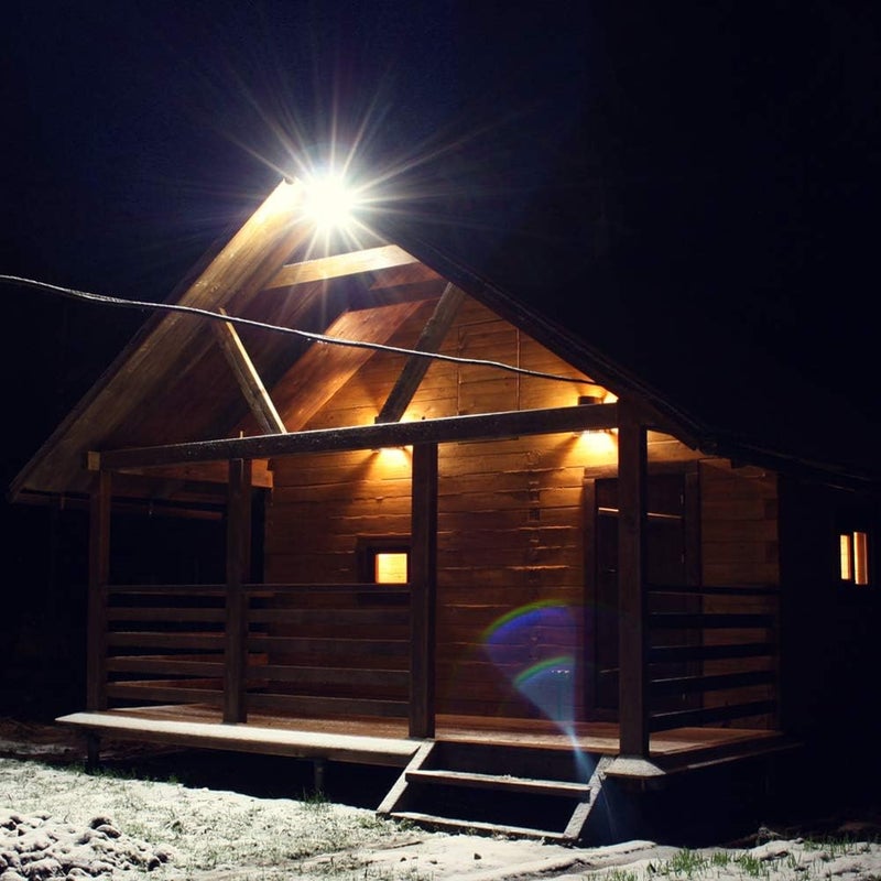 CINOTON LED Barn Light, Dusk to Dawn Outdoor Lighting, 42W 4950LM 5000K Daylight, Exterior Security Flood Light with Photocell, UL Listed, IP65 Waterproof Outside Area Fixture for Yard, Silver 1 Pack - Image 3